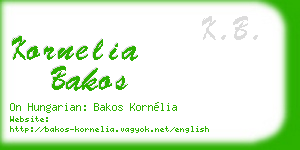 kornelia bakos business card